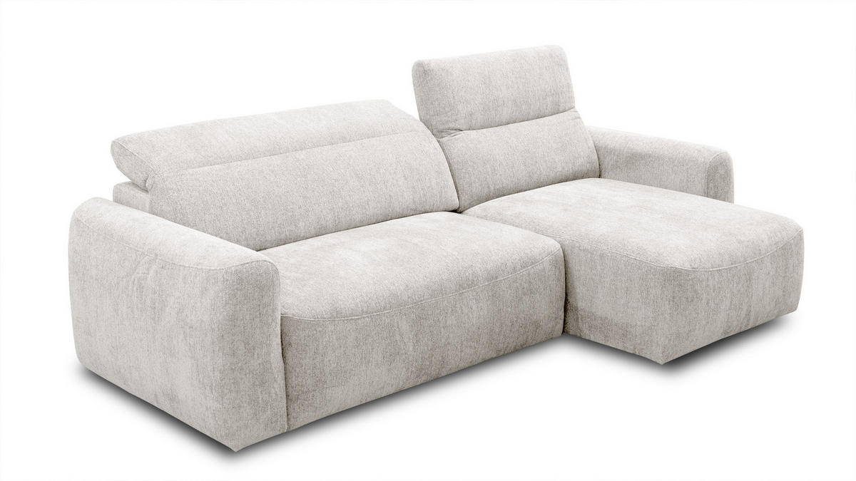 ECKSOFA NERO 4-Sitzer, ecru - Ecru/Schwarz, Holz/Textil (272/81/159cm) - Courtois Laville