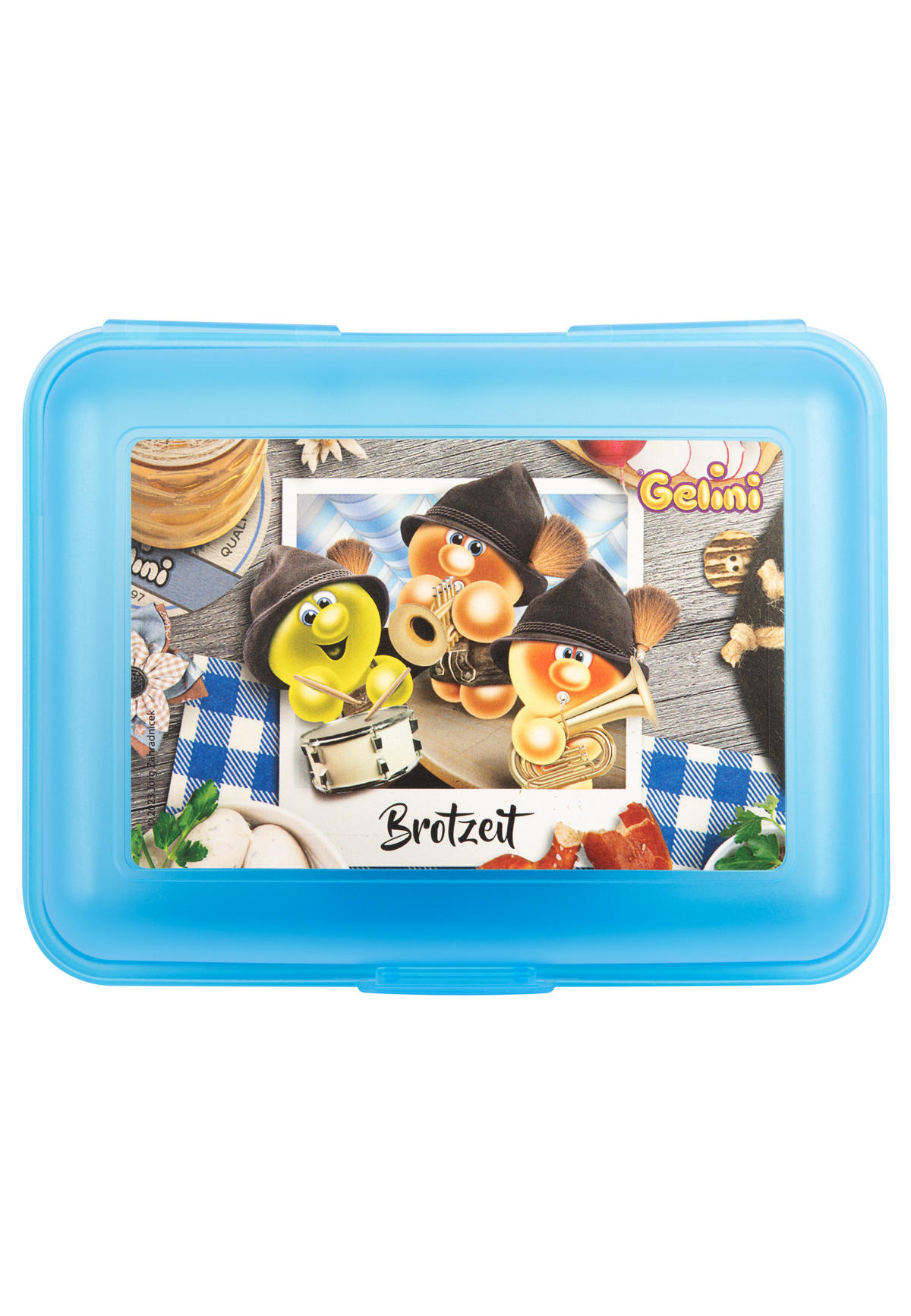 BROTDOSE Gelini Brotzeit Blau 17,5 x 12,8 x 6,9 cm - Blau, Kunststoff (17.5/6.9/12.8cm) - United Labels