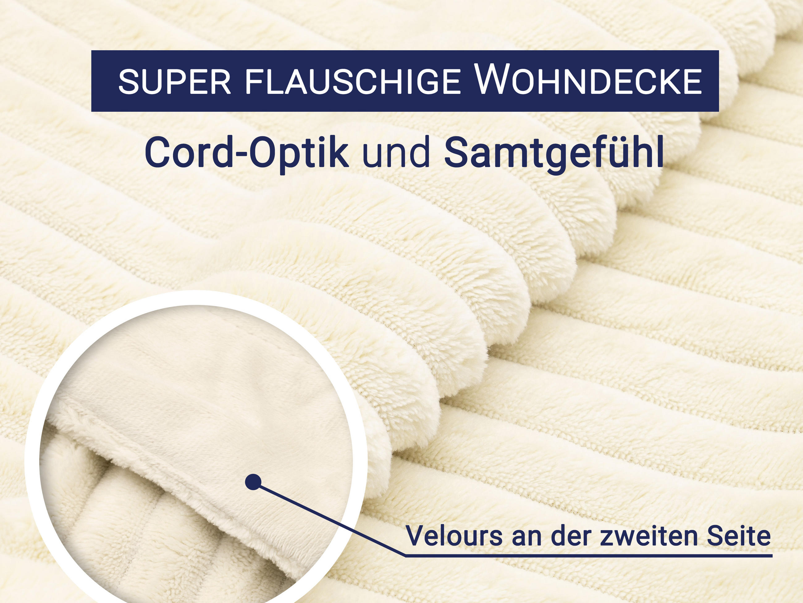 KUSCHELDECKE, 150 x 200 cm, 100% Polyester, Weiß - Weiß, Textil (150/200cm)