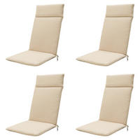 GARTENSTUHLKISSEN Canvas 120/50 cm 4er-Set - Beige, Textil (50/8/120cm) - Madison