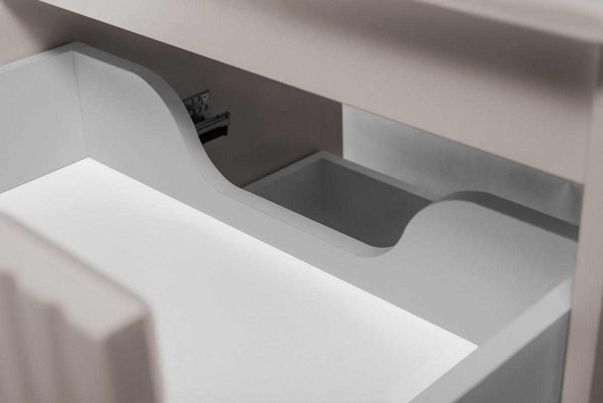 WASCHBECKUNTERSCHRANK Kaschmir Matt 120/57/46 cm - Kaschmir, Holzwerkstoff (120/57/46cm) - Rodan