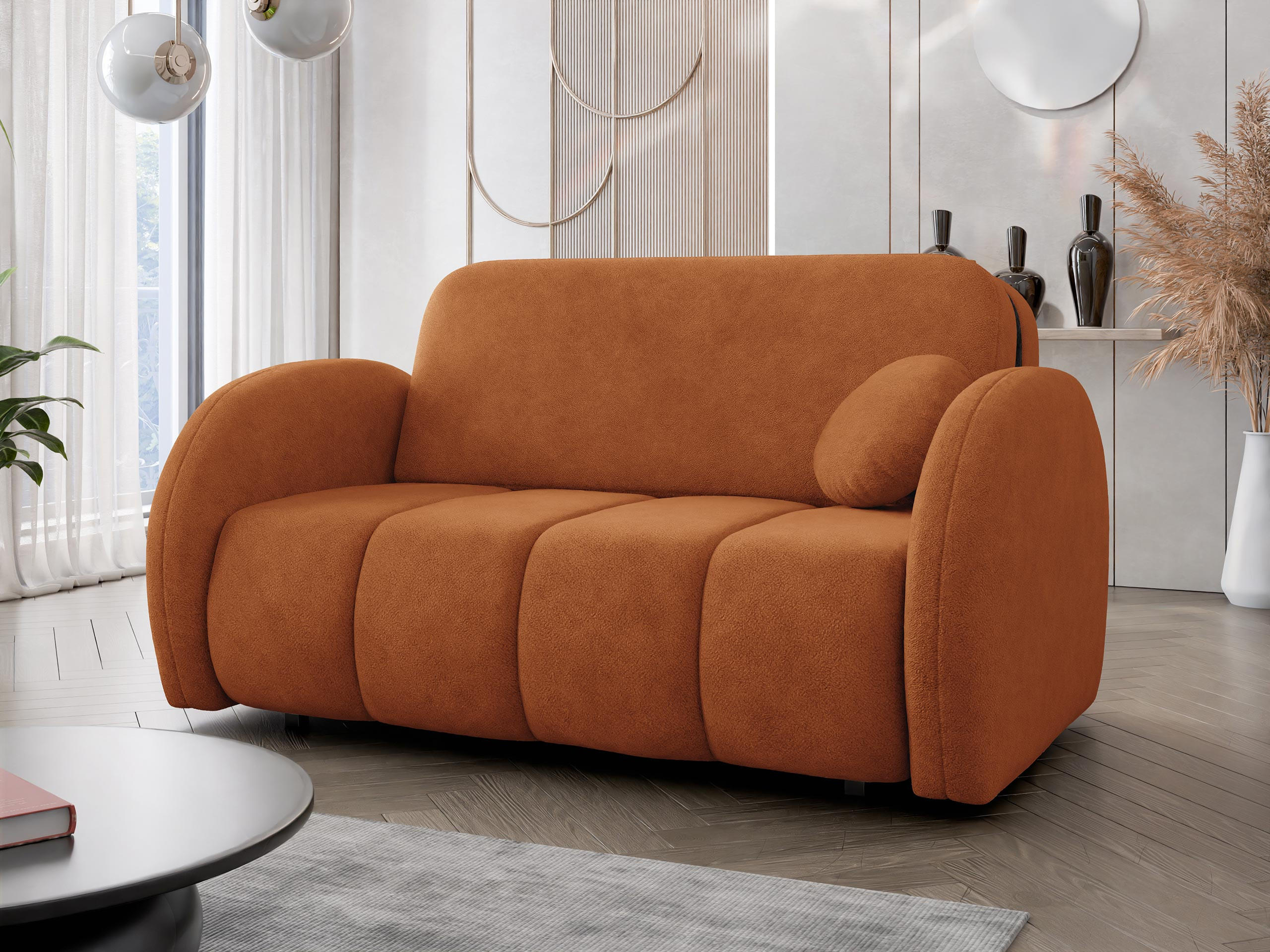 SCHLAFSOFA Viva Comfy III - Schwarz/Braun, Holz/Textil (152/85/103cm) - MIRJAN24