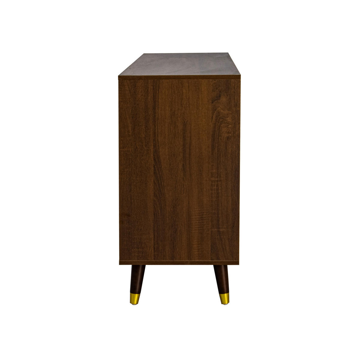 KOMODA z MDF a dřevotřísky 120x40x81 cm přírodní se 6 zásuvkami v retro stylu - přírodní, kompozitní dřevo (120/81/40cm) - Modfu