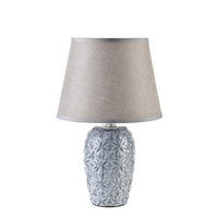 STOLNÍ LAMPA, keramika, modrá - modrá, keramika (9/9/31cm) - Mondex