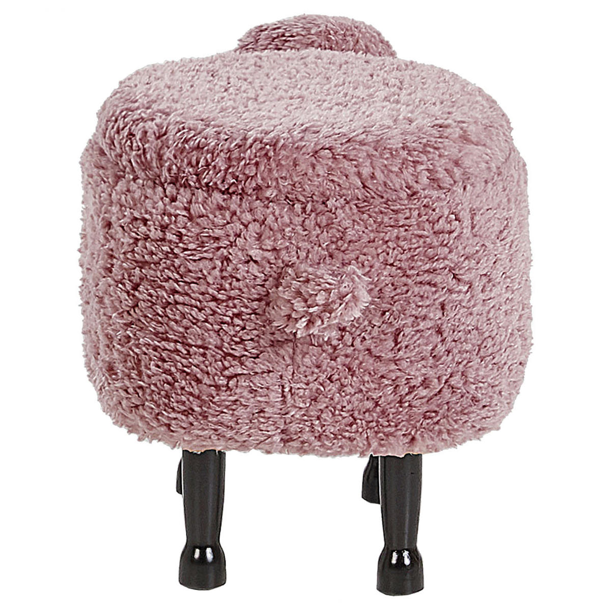TIERHOCKER Sheep 35/55/40 cm - Pink, Kunststoff/Textil (55/40/35cm) - Beliani