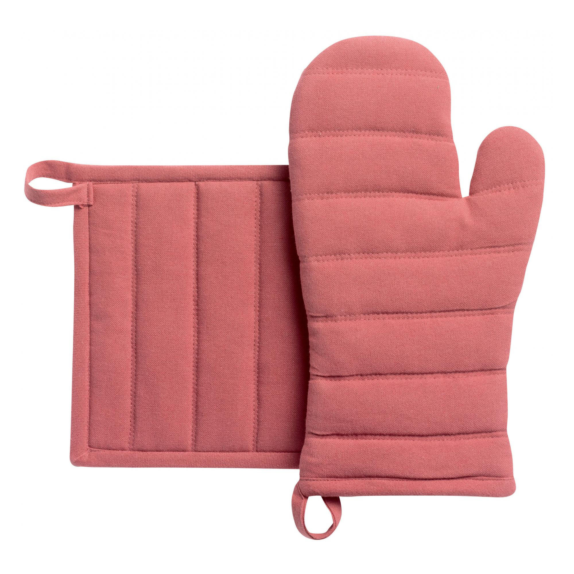 Winkler Ofenhandschuh- Altrosa 15x30 cm