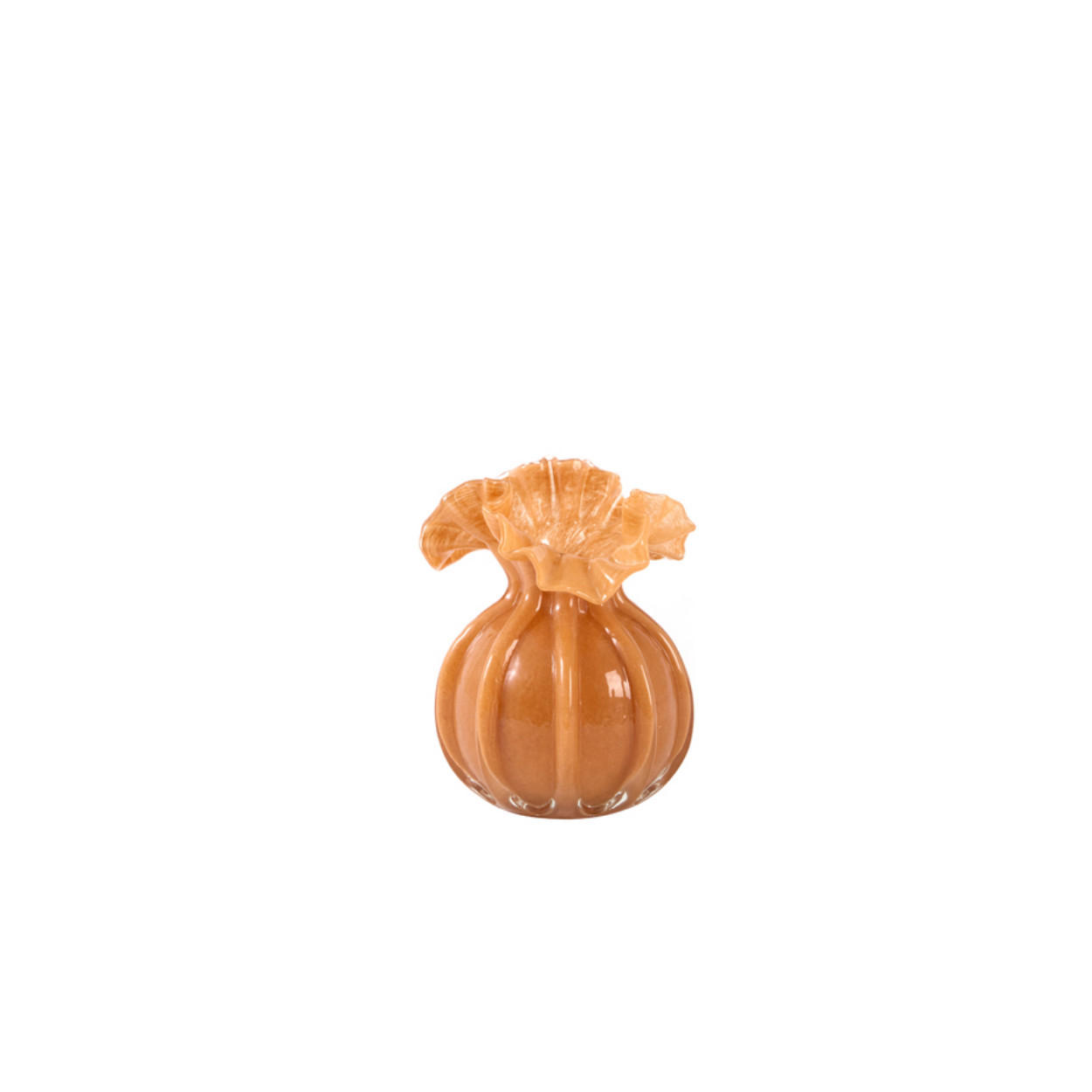 VASE Xerea - Orange - 12/12/17 cm - Orange, Glas (17cm) - Light & Living