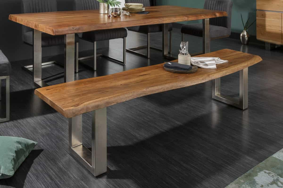 BANK MAMMUT NATURE Akazie Natur 200cm - Braun, Holz (200/45/40cm) - riess-ambiente