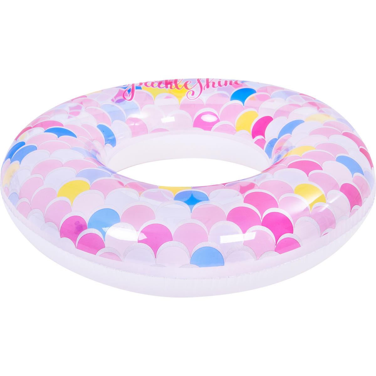 SCHWIMMREIFEN Schuppen Ø90 cm mit Sicherheitsventil Schuppenmuster - Multicolor, Kunststoff (90/90cm) - Avenli