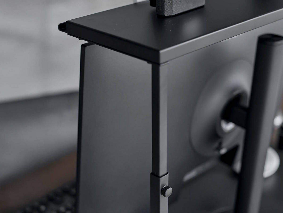 MONITORSTÄNDER Tower schwarz 59/65/28 cm - Schwarz, Metall (28/59/38cm) - Yamazaki