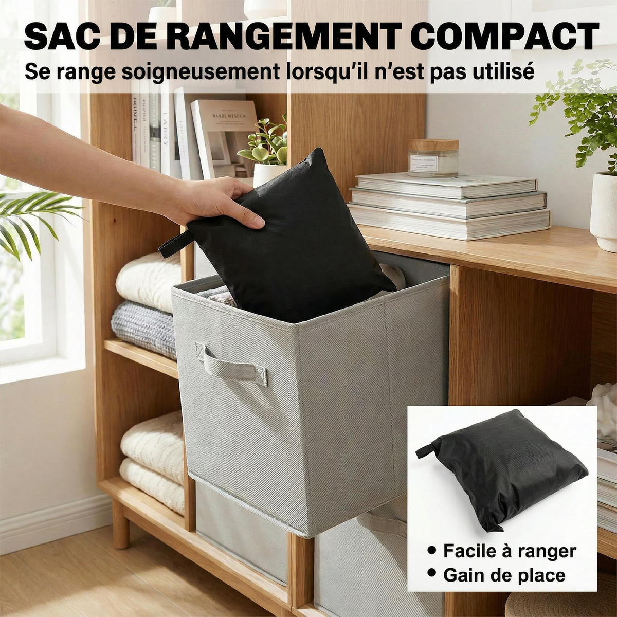 GARTENMÖBELABDECKUNG DE-17744 Schwarz - Schwarz, Textil (120/74/180cm) - ComfortXL
