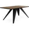 COUCHTISCH Vance rechteckig, Lefkas Eiche 120/60/48 cm - Alteiche/Schwarz, Holzwerkstoff/Metall (60/120/48cm) - WFL GROUP