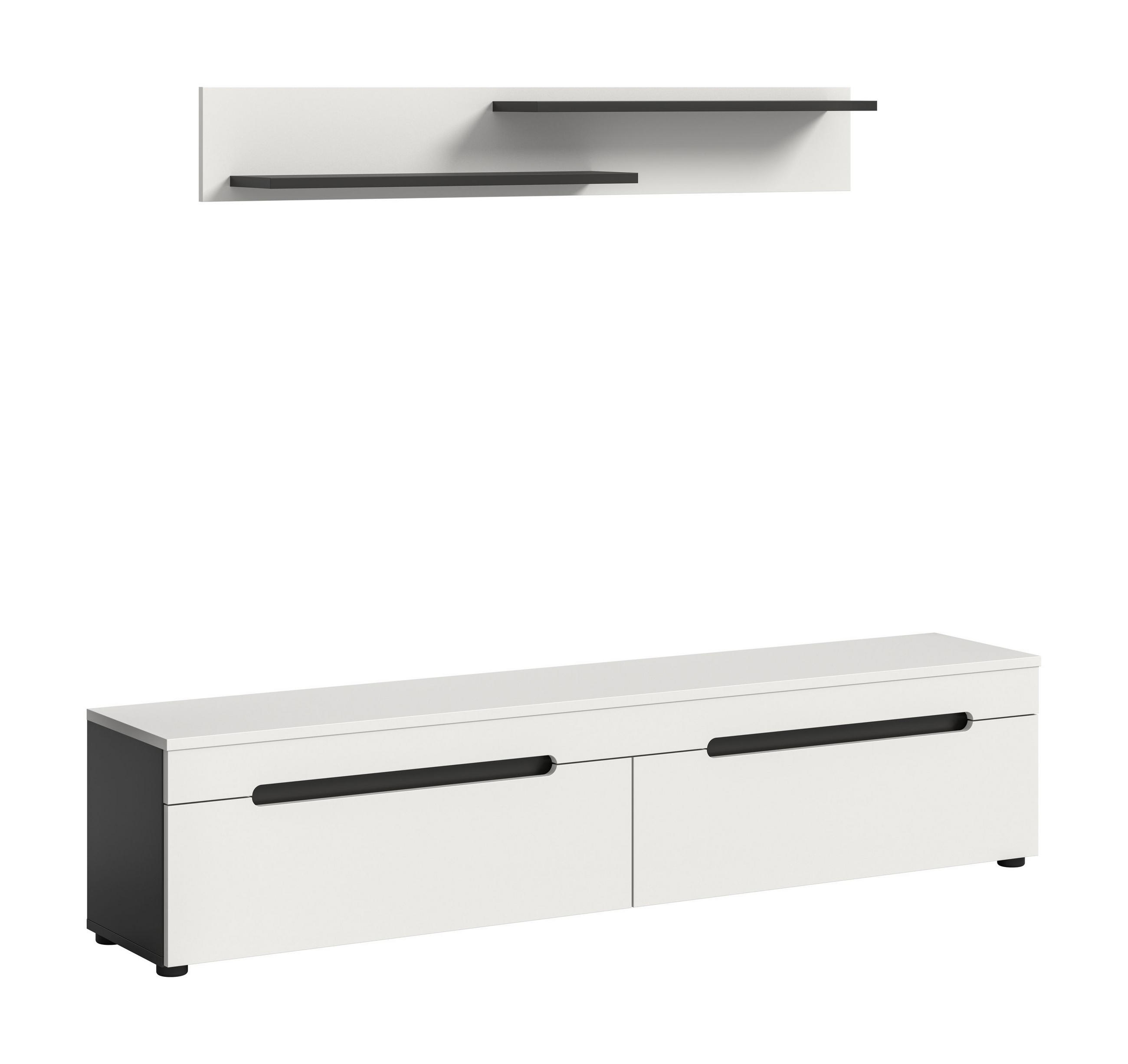 Homes & Jones Lowboard Grau 170x38x33 cm