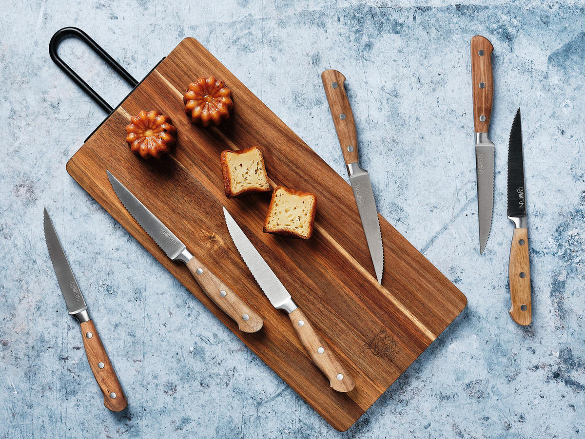 STEAKMESSER Jakob - 6er-Set - Silberfarben, Metall (22cm) - Björn