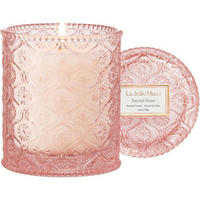 DUFTKERZE im Glas Rose Sandelholz 170g - Rosa, Glas (9cm)