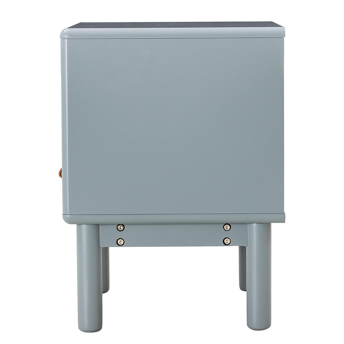 NACHTKOMMODE - Blaugrau/Braun, Holz/Holzwerkstoff (48/55/40cm) - home24