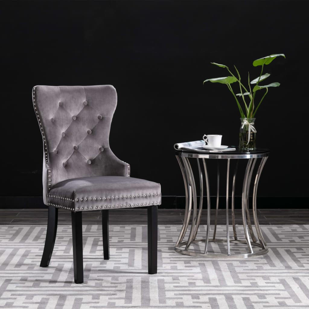 Thumbnail - ZMH Stuhl-Set, Grau, Metall, 51x98.5x59 cm, Esszimmer, Stühle, Esszimmerstühle, Vierfußstühle