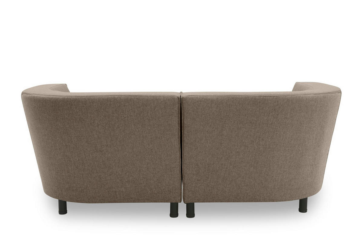 GARTENLOUNGE-SET 2 Brandie 206x77x176 mit Outdoorbezug in braun - Braun, Kunststoff (206/77/176cm) - 58aufmkessel