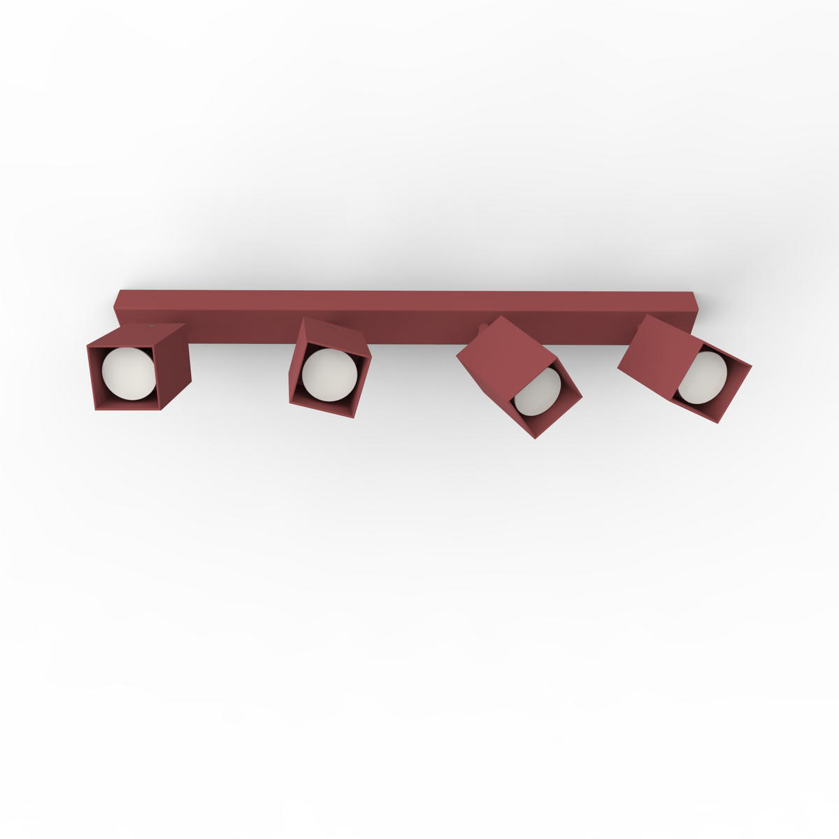 DECKENLEUCHTE - Rot, Metall (6/60/18cm) - Lumicom