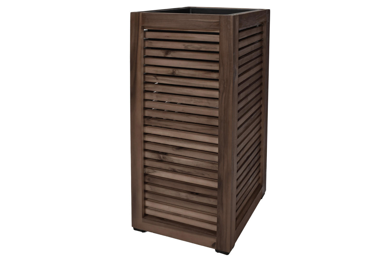 PFLANZKASTEN Colorado 3, 33x72 cm, Akazienholz, dunkel Braun - Dunkelbraun, Holz (33/72/33cm) - dasmöbelwerk