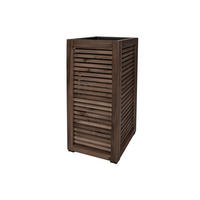 PFLANZKASTEN Colorado 3, 33x72 cm, Akazienholz, dunkel Braun - Dunkelbraun, Holz (33/72/33cm) - dasmöbelwerk