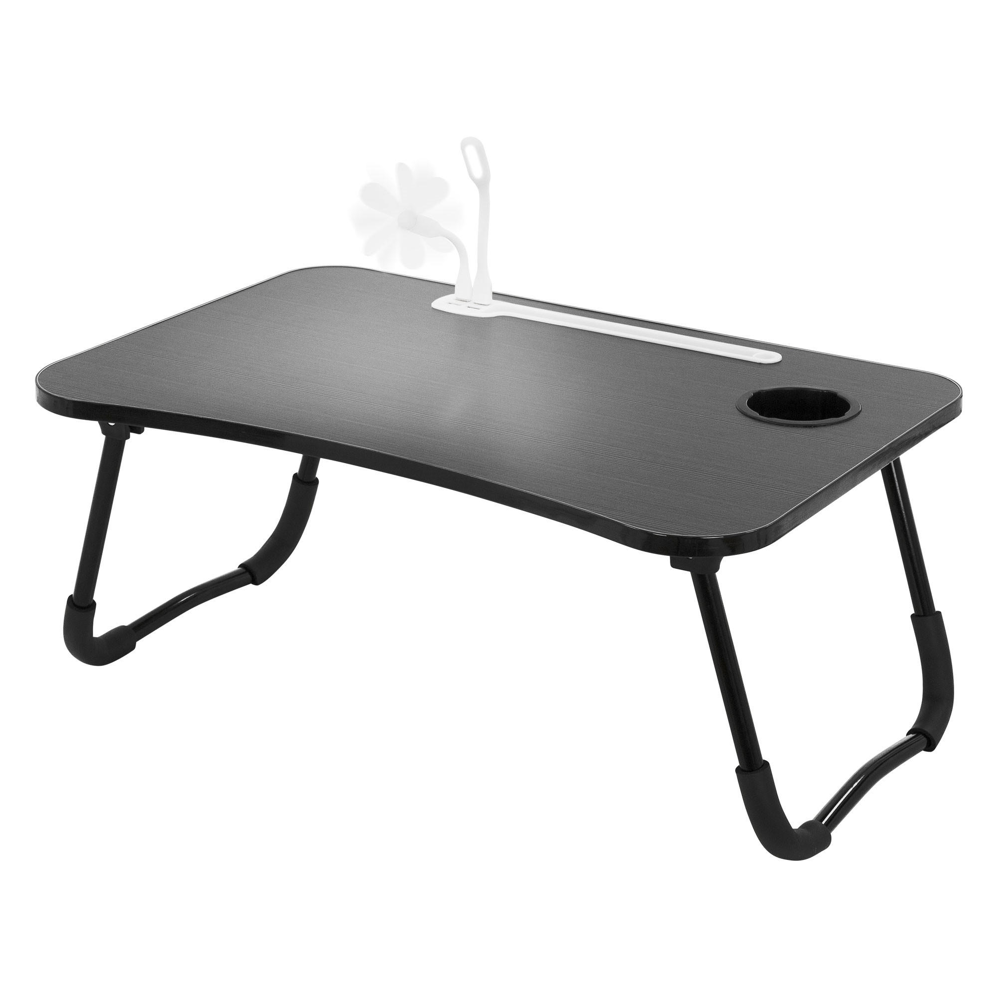 LAPTOPTISCH - Schwarz, Holzwerkstoff (60/40/25cm) - ML-DESIGN