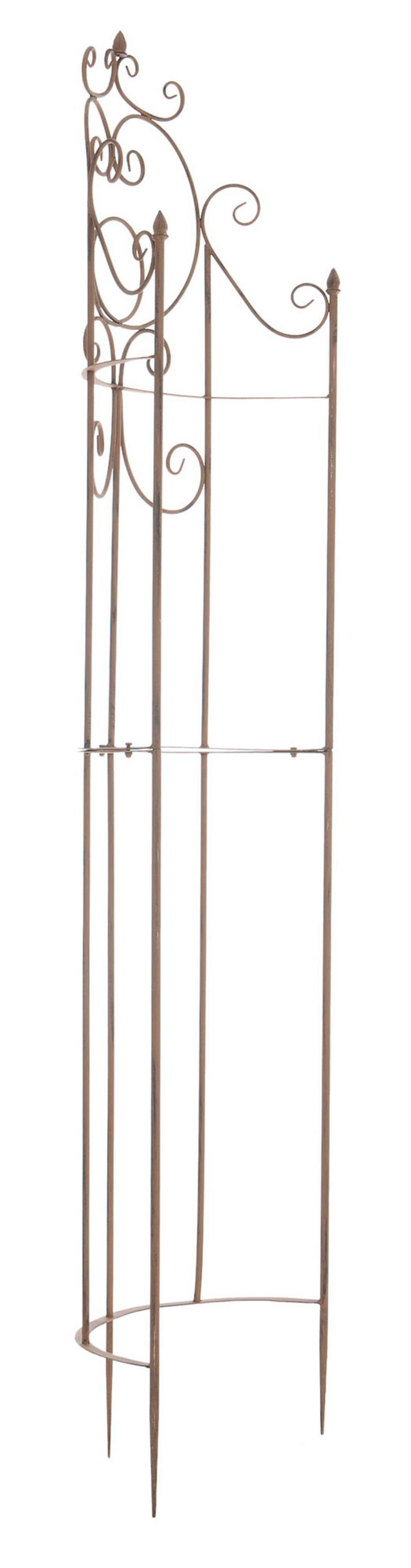 RANKGITTER Lavan antik braun - Braun, Metall (52.5/200/23cm) - TPFLiving