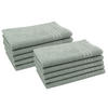 GÄSTETÜCHER, 10er-Set, 30x50 cm, 100% Baumwolle, Grau - Grau, Textil (30/50cm) - Zollner