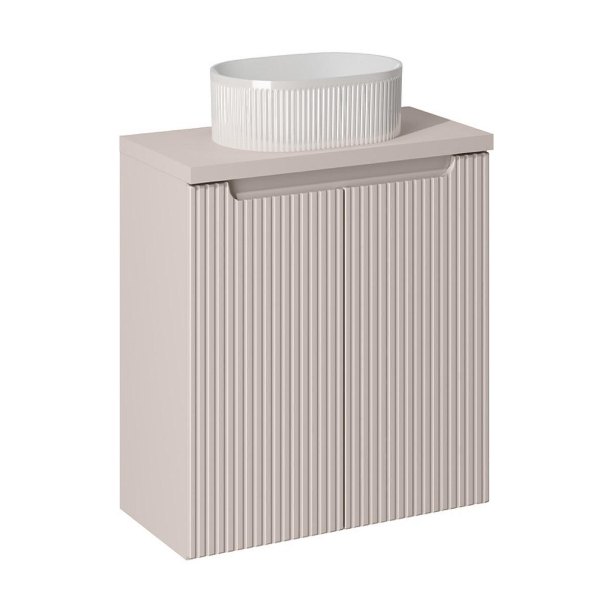 WASCHTISCHKOMBI 80 cm 3 Teile Nova Cashmere N BM158 in Kaschmir/Matt - Kaschmir, Holz (80/57/40cm)