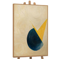 GEMÄLDE Schnitt durch den Horizont Schattenfugenrahmen Eichefarben 120x80 cm - Eichefarben, Holz (120/80cm) - YS-art gallery