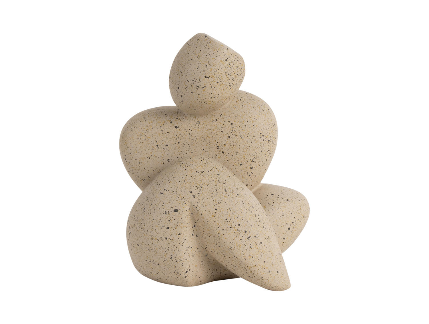 FIGUR Abstracto Tip Braun 11/8/14 cm - Braun, Kunststoff (8/14/11cm) - Present Time