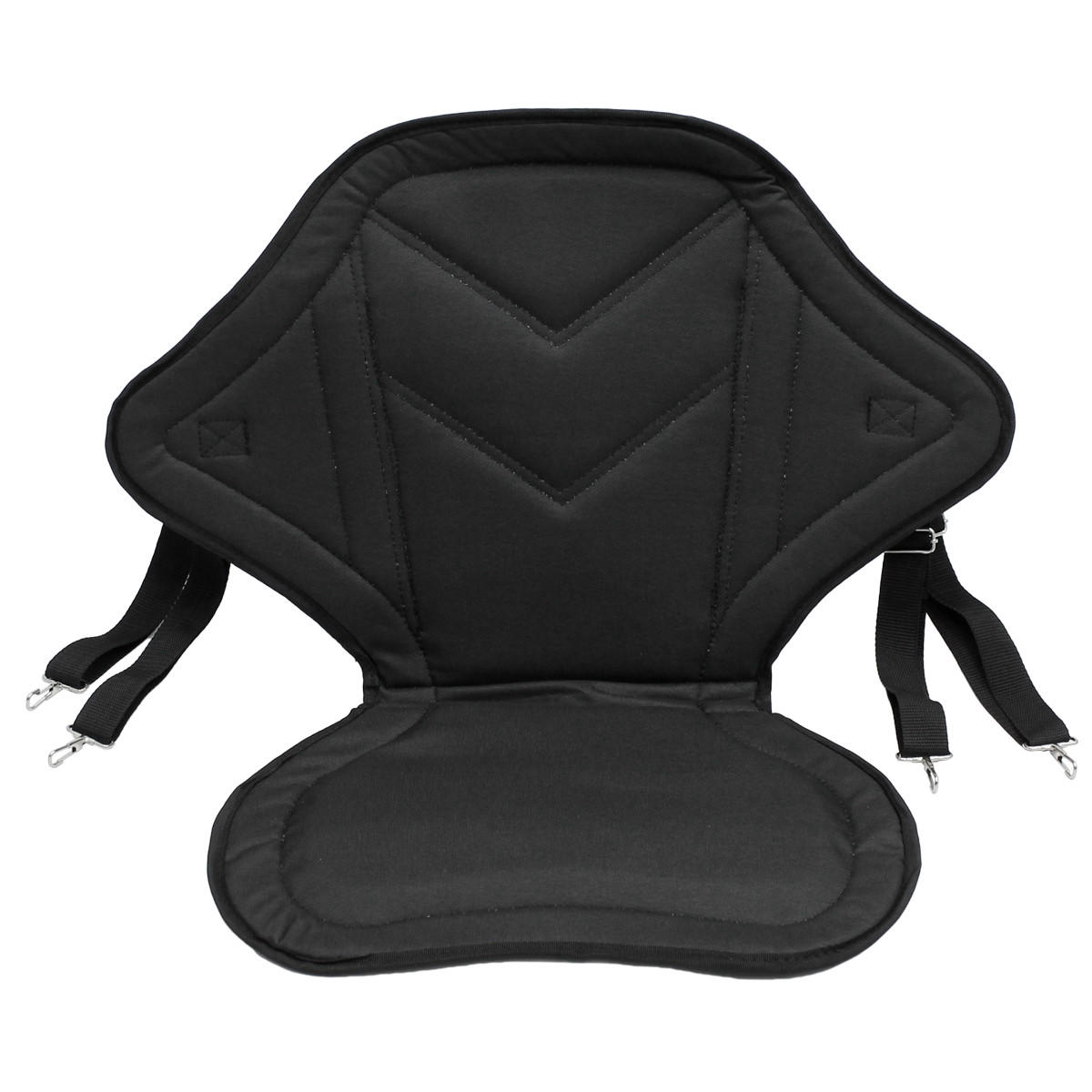 KAJAK SITZ 62x43 cm Schwarz - Schwarz, Kunststoff (62/44/43cm) - ECD-Germany