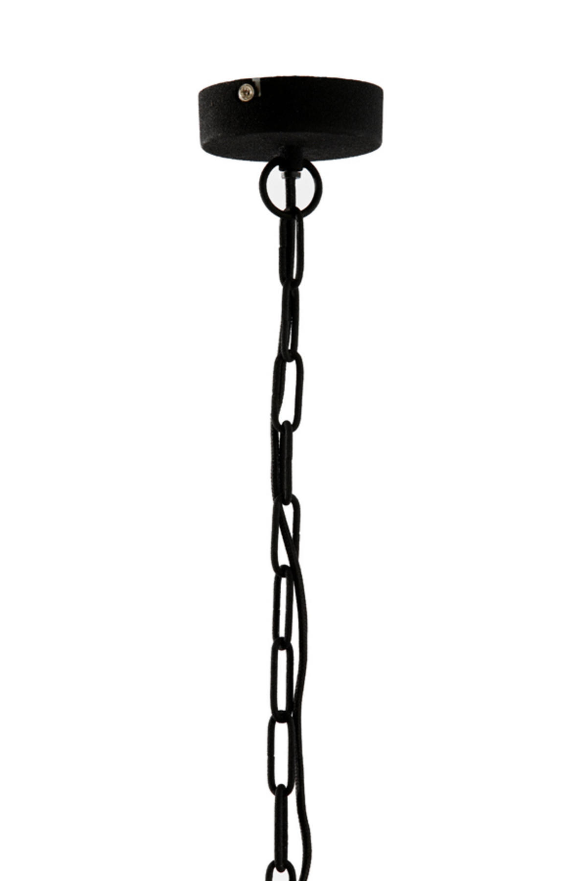 HÄNGELAMPE Bahoto Schwarz Ø40/18 cm - Schwarz, Metall (40/40/18cm) - Light & Living