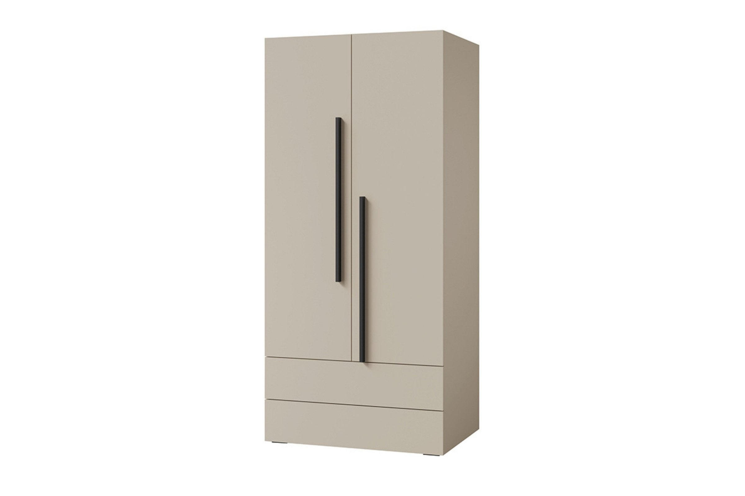 KINDERKLEIDERSCHRNAK LIMA 02 90/195/60 cm in Kaschmir - Kaschmir, Holzwerkstoff (90/195/60cm) - Deine Möbel 24