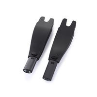 ADAPTER Adapter Duo Smart links Teil R+L1 Kombikinderwagen Duo Smart und Babyschale Duo Smart, L 31 x B 4-7 cm - Schwarz, Kunststoff - Chipolino