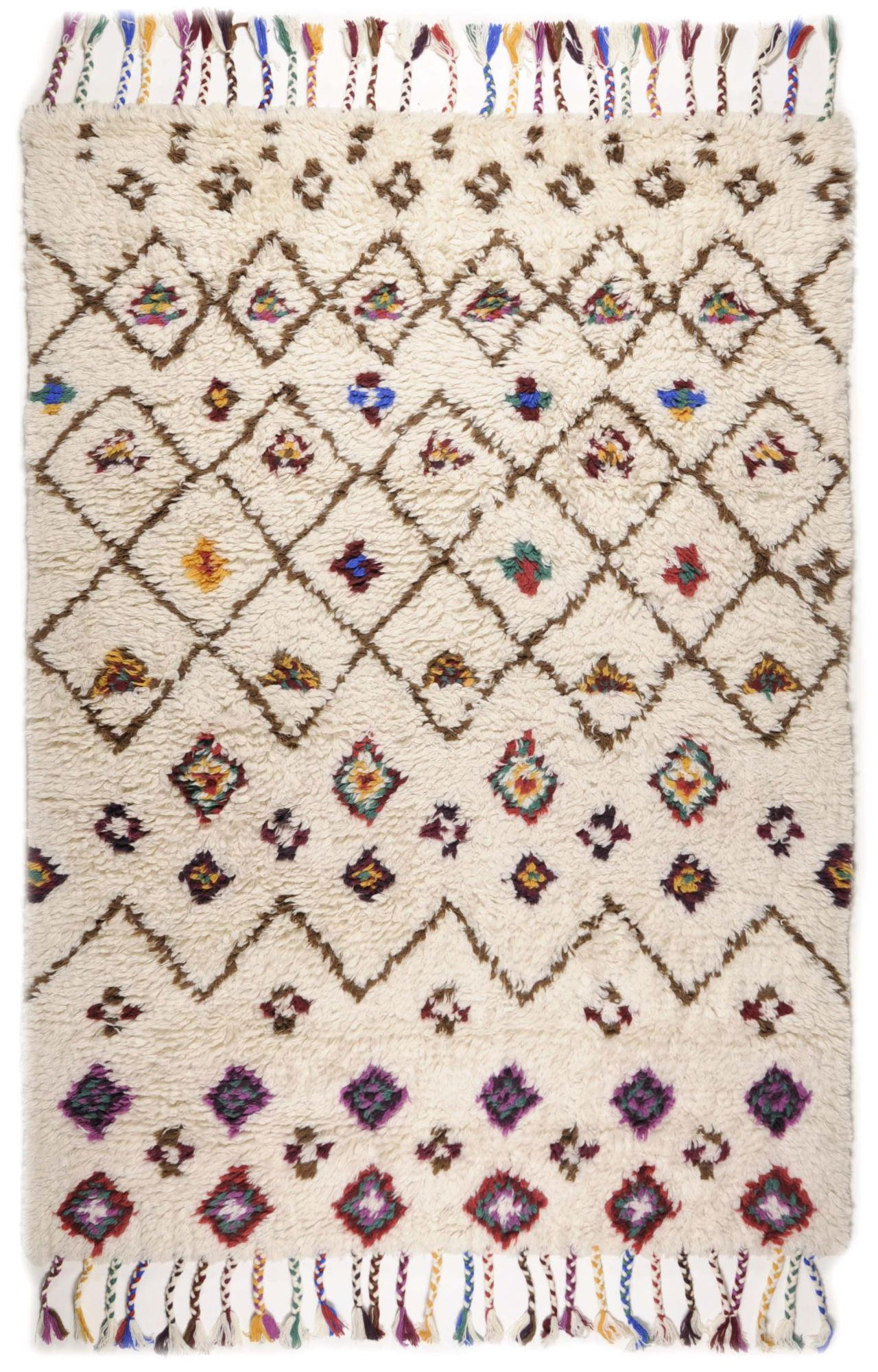 WEBTEPPICH Nomadic-Design 190x290 cm - Beige, Textil (190/290cm) - THEKO