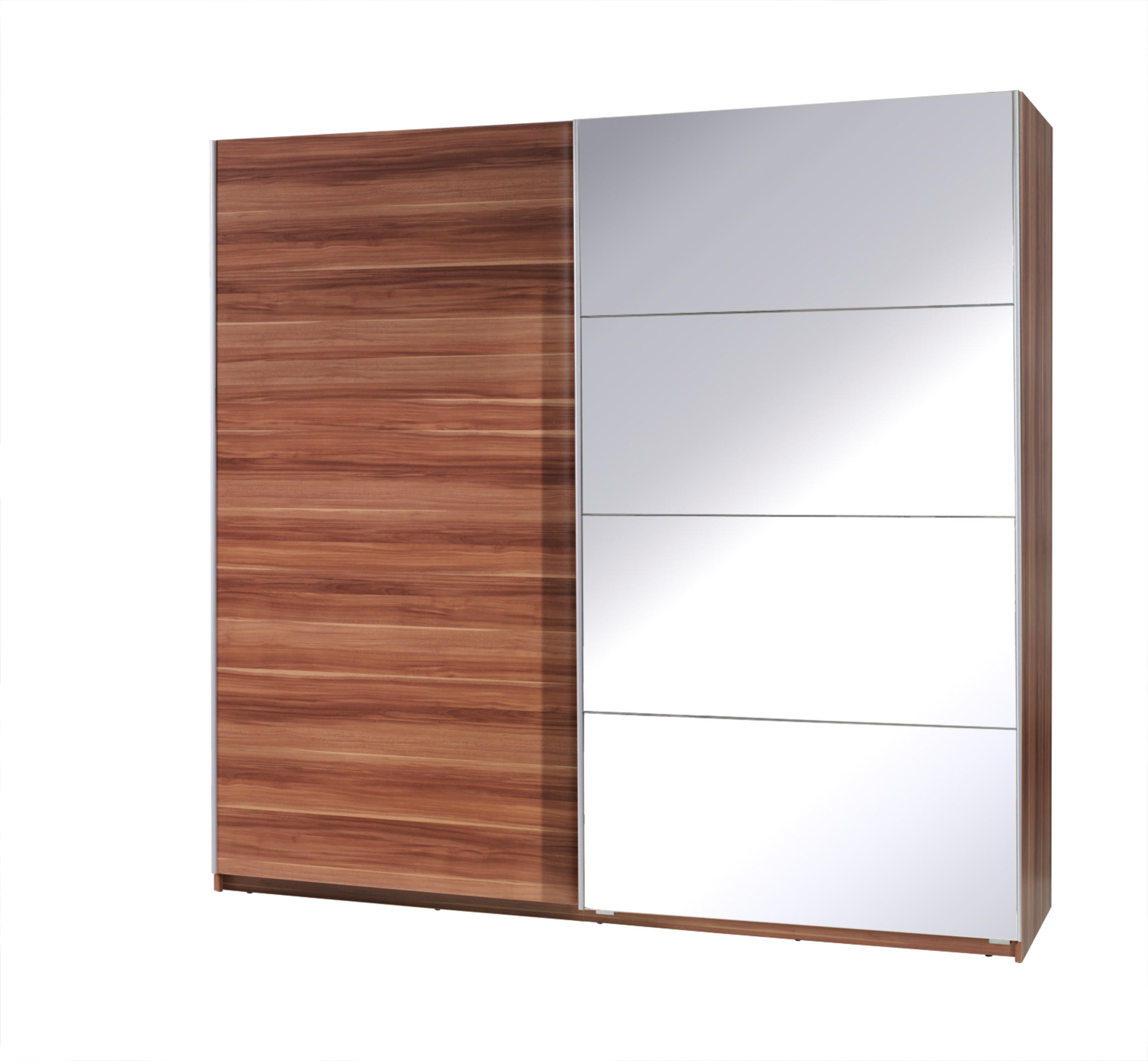 SCHIEBETÜRENSCHRANK - Kleiderschrank Corse 3 Pflaume - Pflaume, Holzwerkstoff (255/211/63cm) - Möblo