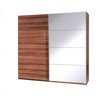 SCHIEBETÜRENSCHRANK - Kleiderschrank Corse 3 Pflaume - Pflaume, Holzwerkstoff (255/211/63cm) - Möblo