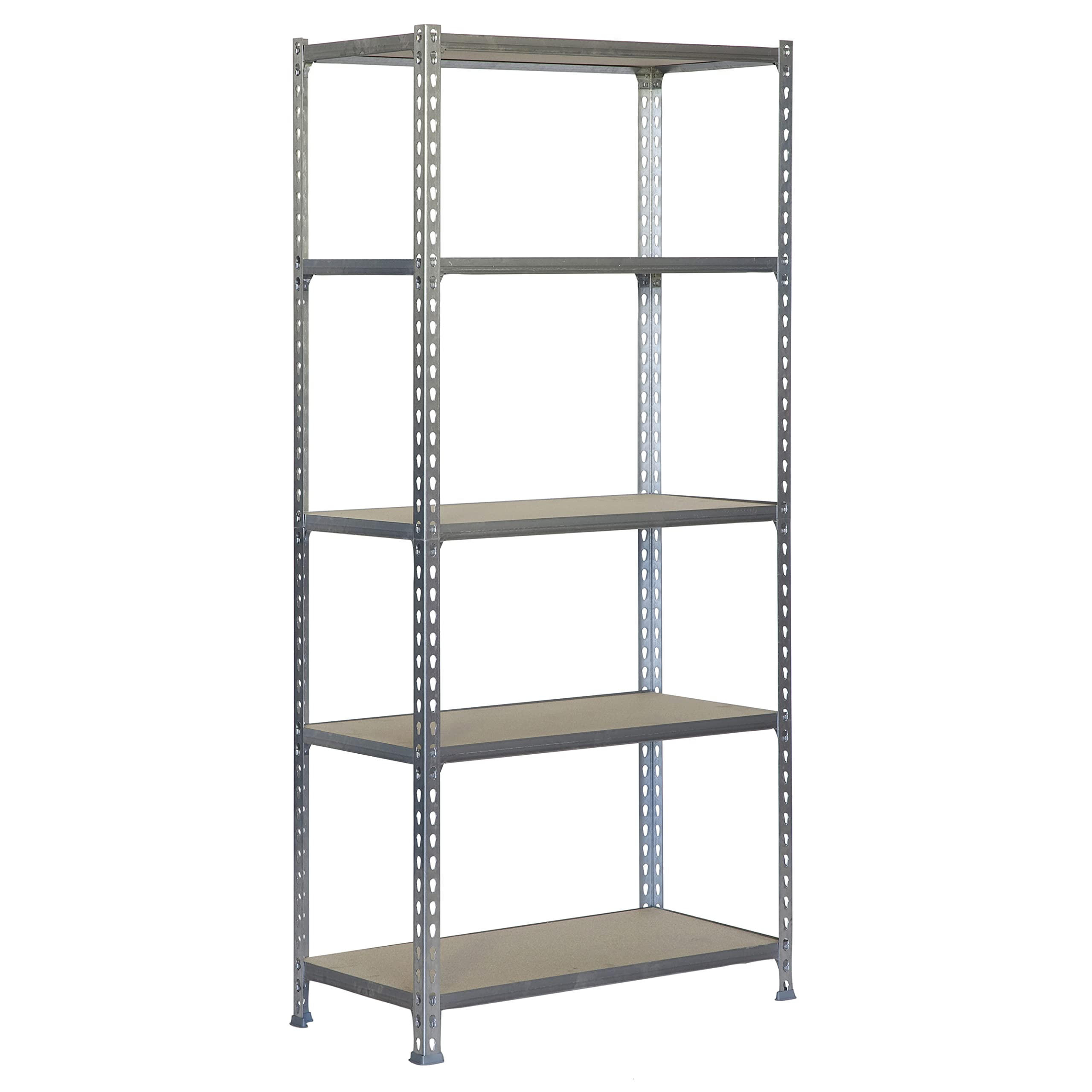 SCHWERLASTREGAL Big Muli HxBxT 200 x 110 x 40 cm 5 Fachböden Fachlast 200 kg Weiß - Weiß, Metall (110/200/40cm) - PROREGAL