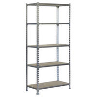 SCHWERLASTREGAL Big Muli HxBxT 200 x 110 x 30 cm 5 Fachböden Fachlast 200 kg Weiß - Weiß, Metall (110/200/30cm) - PROREGAL