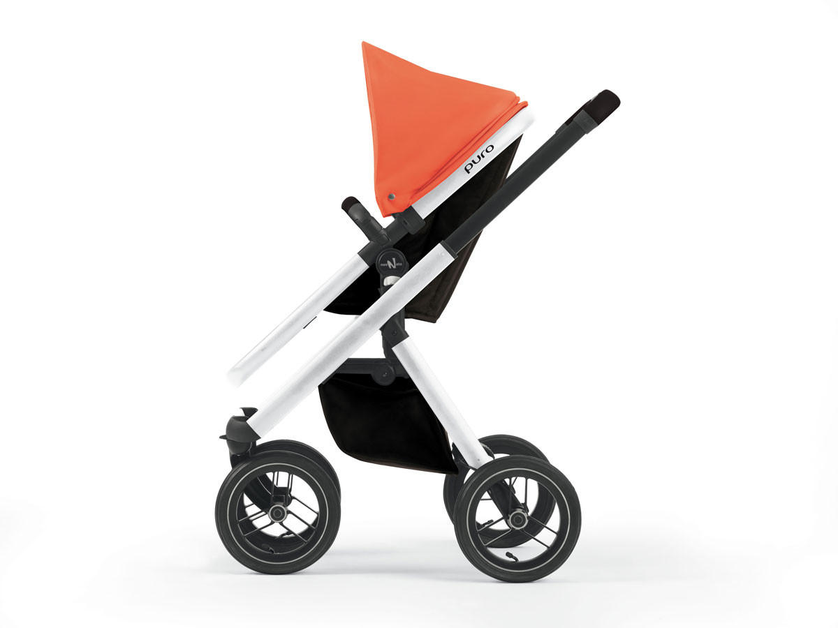 KINDERWAGEN Puro Urban Kombi 2 in1 inkl. Regenschutz und Wickeltasche - Orange, Holz/Kunststoff (61/94/123cm) - Cam il Mondo del Bambino S.p.A.