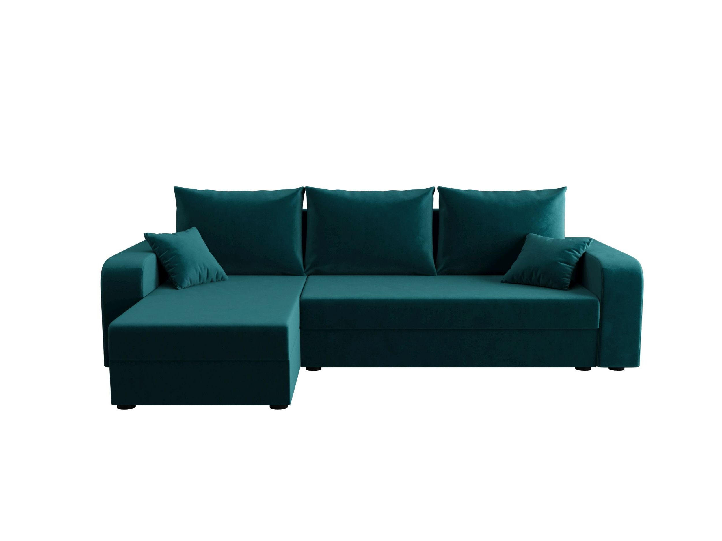 ECKSOFA HEWLET L BIS Itaka 39 Links mit Schlaffunktion - Türkis, Textil (240/140cm) - Bedante