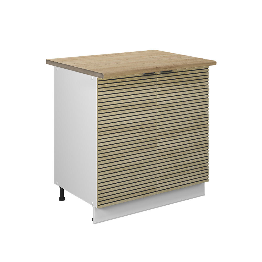 K&Ouml;KSUNDERSK&Aring;P Fame-Line, Ekpanel/Vit, 80 cm Auksinis ąžuolas stalvir&scaron;is Ekf&auml;rgad, Vit 82/80/60 cm