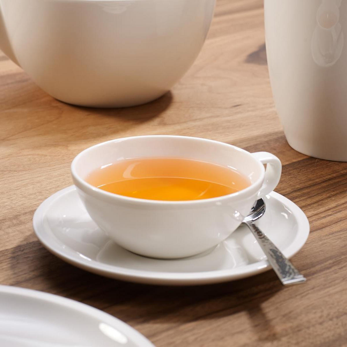 TEETASSEN MIT UNTERTASSEN Artesano Original weiß 120 ml 6er Set - Weiß, Keramik (0.12L) - Villeroy & Boch
