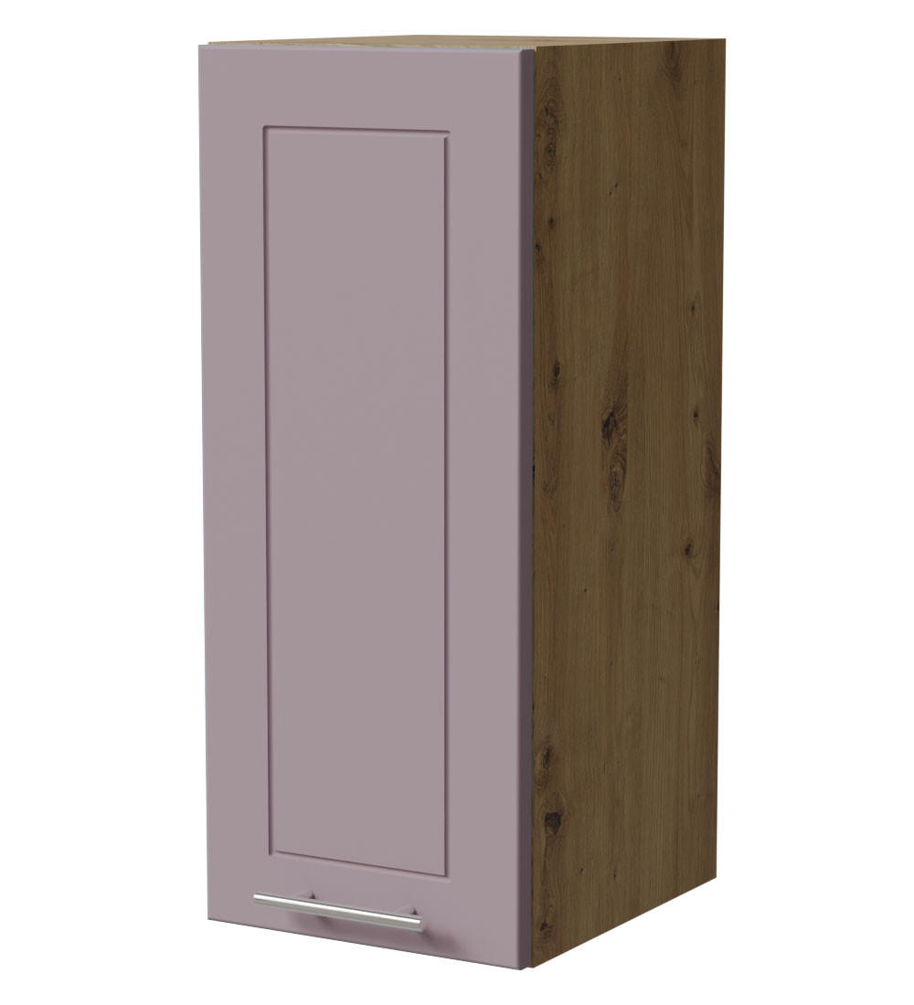 Feldmann-Wohnen Hängeschrank Violett, Eiche Artisan 30x72x32.5 cm