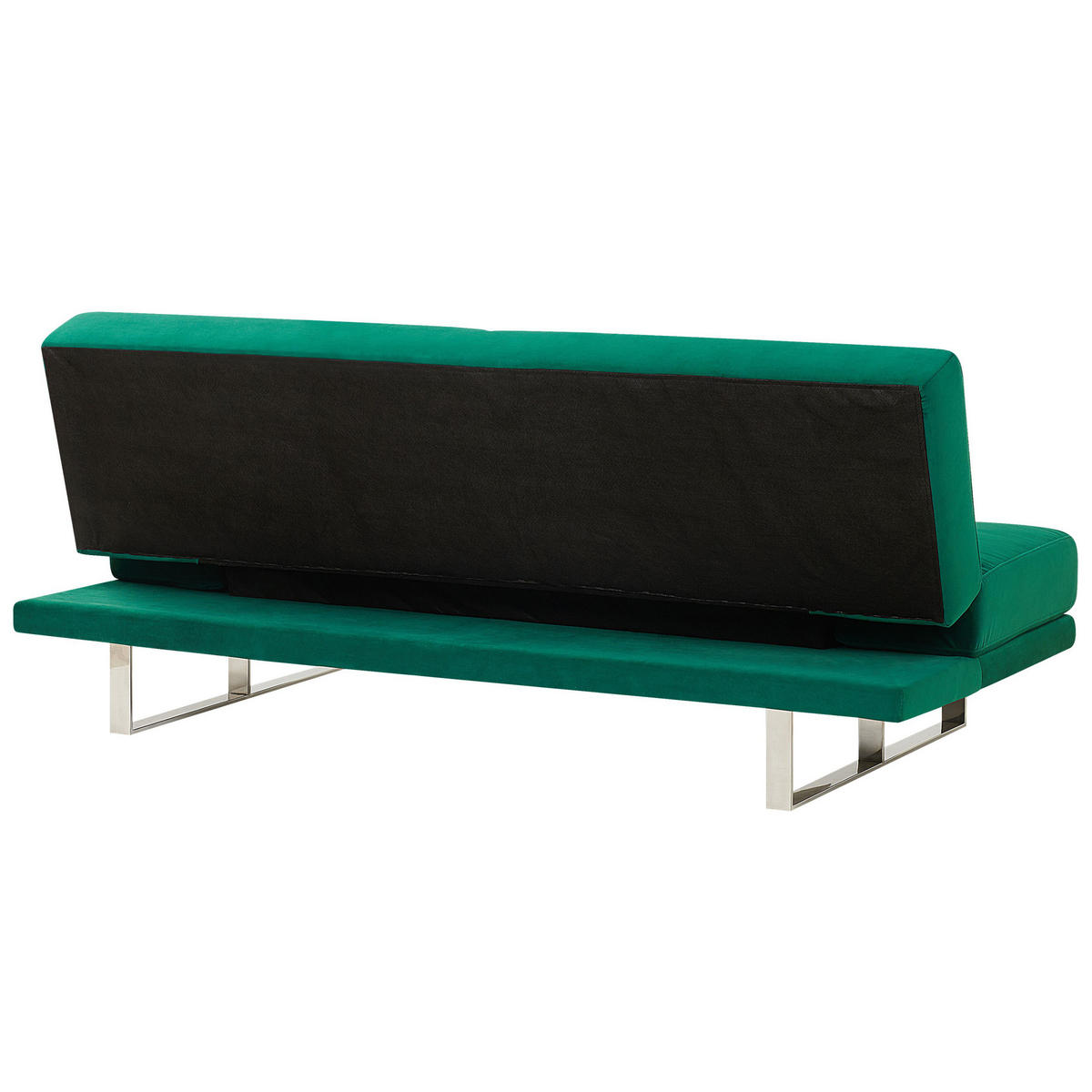 2-SITZER-SCHLAFSOFA Samtstoff Grün York - Grün, Textil (190/81/89cm) - Beliani
