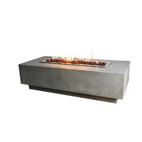 FEUERSTELLE Granville in Beton-Optik grau aus Faserbeton - Grau, Stein (79/48/160cm) - Elementi
