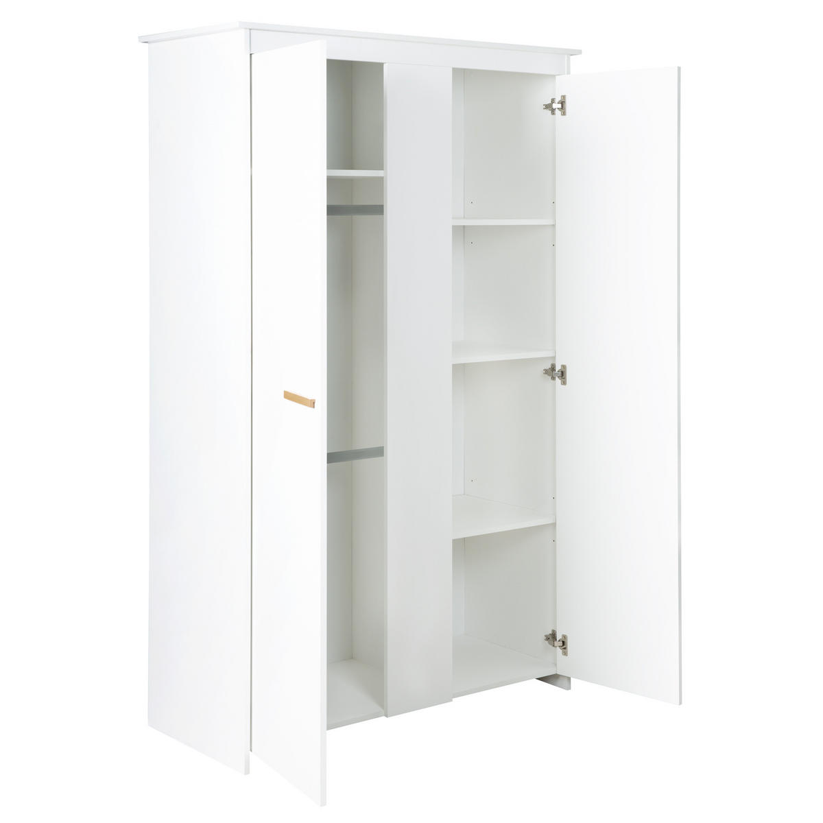 BABYZIMMER-SET Lilo 3-teilig - Weiß, Holzwerkstoff (117.5/190/144cm) - Roba