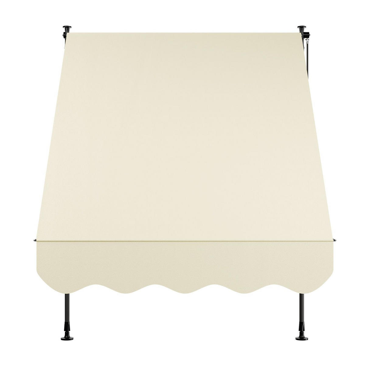 KLEMMMARKISE Kapstadt beige 150x120 cm - Beige, Textil (150/200/120cm) - Juskys