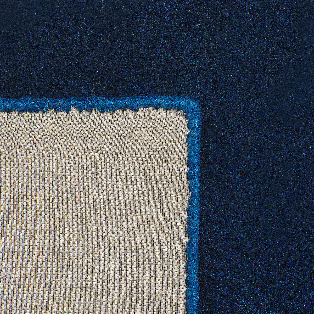 KURZFLOR-TEPPICH Gesi II 230/160 cm - Blau, Naturmaterialien (160/230cm) - Beliani